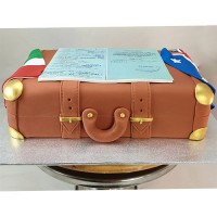 Travel Suitcase Cake 